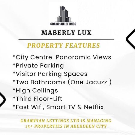 Maberly Lux - Grampian Lettings Ltd Aberdeen Exterior foto